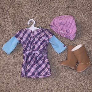 American Girl Pretty & Plaid Dress